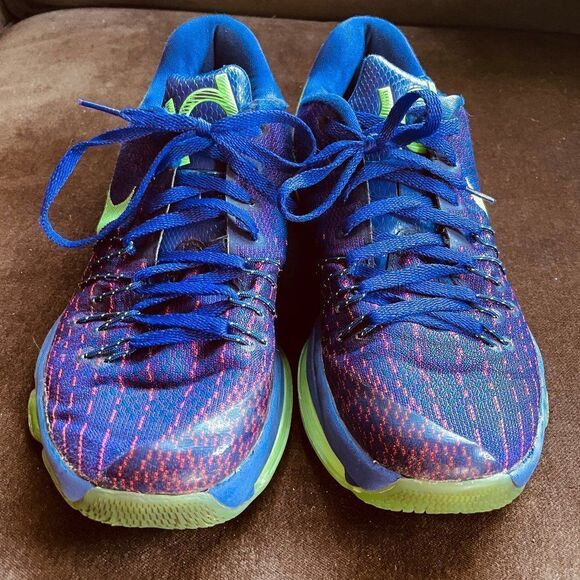 Excellent NIKE ZOOM KD 8 “SUIT” 749375-535 B-BALL SHOES PURPLE/NEON MEN’S 8 US main image 8